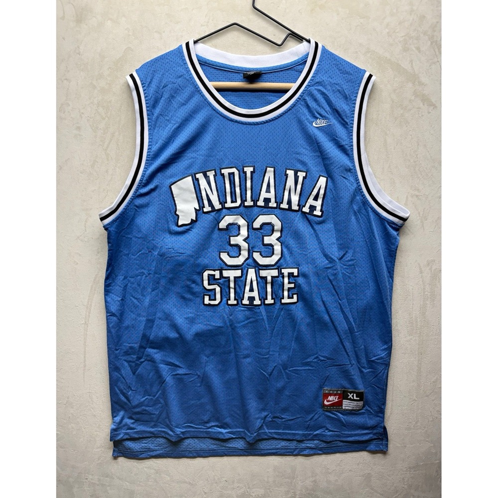 Vintage Nike Larry Bird Jersey Men's XL Indiana State Sycamores #33 Basketball